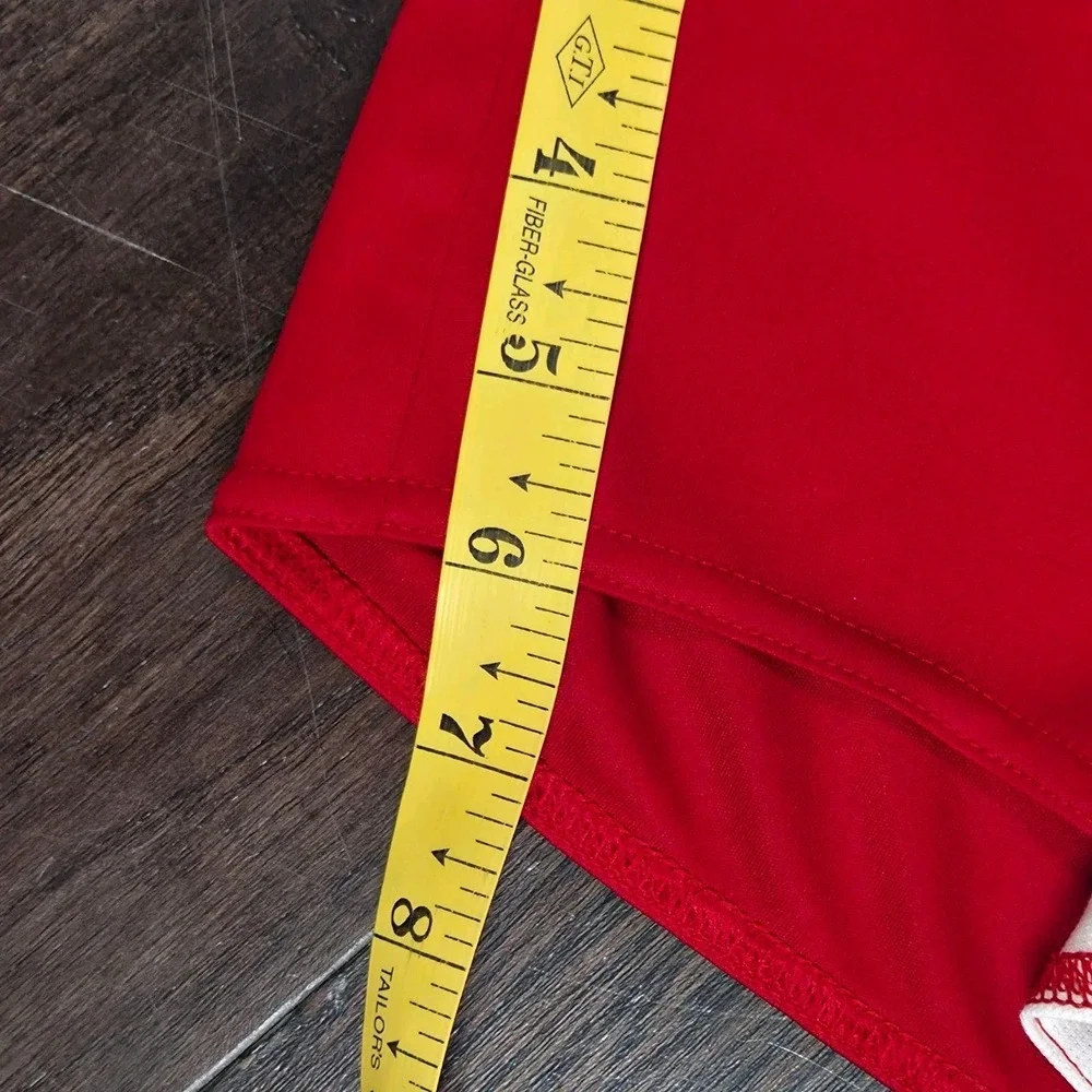 Adidas Climacool Shorts Mens Large Red White Soccer Athletic 31×6 Inseam